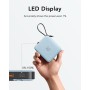 VRURC Power Bank 10000mAh con 4 Cables Integrados, batería de Carga rápida USB C de 22,5 W, Pantalla LED de Power Bank móvil