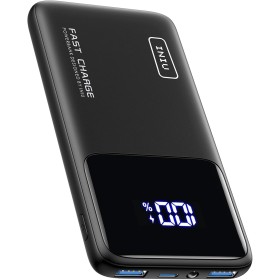 INIU Power Bank, 22.5W 10000mAh Bateria Externa Carga Rapida, Bateria Portatil PD3.0 QC4.0 Powerbank USB C Input&Output