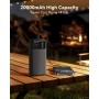 20000mAh Power Bank 22.5W Bateria Externa Carga Rapida USB C In/Output Bateria Portatil Pantalla LED, Cargador Portatil Batería