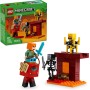 LEGO Minecraft La Batalla de Lava del Inframundo Juguete de Construcción con Figura de Álex con Armas y Espada y Más Personajes,