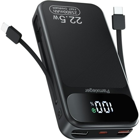 Bateria Externa 25.800mAh 22,5W Carga Rapida Power Bank con 4 Salidas USB y Pantalla LED Cargador Portatil PD QC3.0 USB C