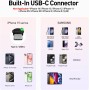 iWALK Cargador Portátil 4500mAh, Ultra Compacto Bateria Externa Petit Power Bank Compatible con iPhone Serie 16/15 Samsung