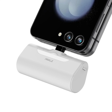 iWALK Cargador Portátil 4500mAh, Ultra Compacto Bateria Externa Petit Power Bank Compatible con iPhone Serie 16/15 Samsung