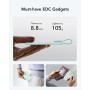 VEEKTOMX Bateria Portatil USB C 5000mAh, Compacto Power Bank con Cable Integrado Tipo C (Non Inalambrico Carga Powerbank),