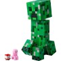 LEGO Minecraft El Creeper - Figura Articulada con Compartimento Oculto, Cerdo y Dinamita - Juguete de Construcción para Niños y