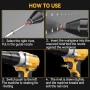 Pistola remachadora inalámbrica compatible con Dewalt de 18 V (sin batería), pistolas de tuerca de remache automáticas