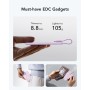 VEEKTOMX Bateria Portatil USB C 5000mAh, Compacto Power Bank con Cable Integrado Tipo C (Non Inalambrico Carga Powerbank),