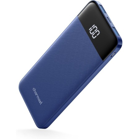 Bateria Externa 10400mAh Power Bank USB C 5V/3A con LED Patalla Bateria Portatil Charmast Ultra Slim Powerbank 2 Entradas y 3
