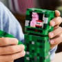 LEGO Minecraft El Creeper - Figura Articulada con Compartimento Oculto, Cerdo y Dinamita - Juguete de Construcción para Niños y