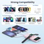 Power Bank 10800mAh con 3 Cables Integrados & Cargador para Apple Watch, 6-in-1 Bateria Externa PD 25W+QC4.0 USB C Carga Rapida