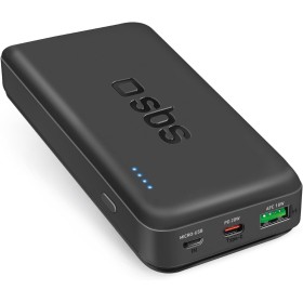 SBS Powerbank 20K Fast, Fuente de alimentación 20000Mah, Carga Rápida 20W, Carga Rápida Adaptiva (AFC), LED Estatal, USB-C,