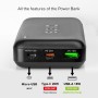 SBS Powerbank 20K Fast, Fuente de alimentación 20000Mah, Carga Rápida 20W, Carga Rápida Adaptiva (AFC), LED Estatal, USB-C,