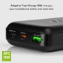 SBS Powerbank 20K Fast, Fuente de alimentación 20000Mah, Carga Rápida 20W, Carga Rápida Adaptiva (AFC), LED Estatal, USB-C,