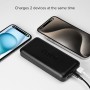 SBS Powerbank 20K Fast, Fuente de alimentación 20000Mah, Carga Rápida 20W, Carga Rápida Adaptiva (AFC), LED Estatal, USB-C,