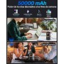 50000mAh Power Bank con Cable Incorporado: Batería Externa de Carga rápida de 22.5W con Gran Capacidad, Cargador portátil con