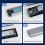 Caja SSD M.2 de doble protocolo USB 3,2 Gen 2 de 10 Gbps: compatible c