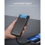 Charmast Power Bank 10000mAh con Cables Integrados,USB C Cargador Portátil 5V/3A Batería Externa portátil Pantalla LED Digital