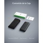 Charmast Power Bank 10000mAh con Cables Integrados,USB C Cargador Portátil 5V/3A Batería Externa portátil Pantalla LED Digital