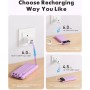 Charmast Power Bank 10000mAh con Cables Integrados,USB C Cargador Portátil 5V/3A Batería Externa portátil Pantalla LED Digital