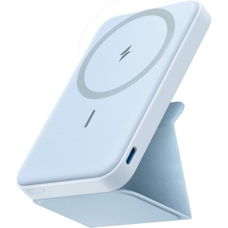 Anker 622 MagGo - Banco de energía magnético inalámbrico (5000 mAh, Plegable, con USB-C para iPhone 14/13/12, interestelar)