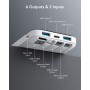 Charmast Power Bank 10000mAh con Cables Integrados,USB C Cargador Portátil 5V/3A Batería Externa portátil Pantalla LED Digital