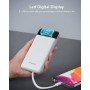 Charmast Power Bank 10000mAh con Cables Integrados,USB C Cargador Portátil 5V/3A Batería Externa portátil Pantalla LED Digital
