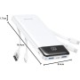 Charmast Power Bank 10000mAh con Cables Integrados,USB C Cargador Portátil 5V/3A Batería Externa portátil Pantalla LED Digital