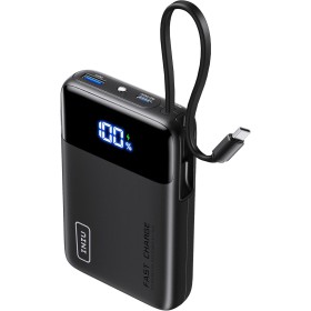 INIU 45W Power Bank, 20000mAh Batería Externa Carga Rapida con Cable USB-C Integrado, Computadora Portátil Pequeño Powerbank