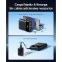 INIU 45W Power Bank, 20000mAh Batería Externa Carga Rapida con Cable USB-C Integrado, Computadora Portátil Pequeño Powerbank