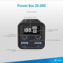 XLayer Powerbar 65W Power Bank 20000mAh PD USB C Quick Charge Digital Display Cargador Compatible con MacBook Pro Surface Go