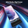 Feob Mini Power Bank, 5000mAh USB C Cargador Portátil 15W PD Carga Rapida Batería Externa Compacto Powerbank con Pantalla LCD