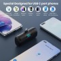 Feob Mini Power Bank, 5000mAh USB C Cargador Portátil 15W PD Carga Rapida Batería Externa Compacto Powerbank con Pantalla LCD