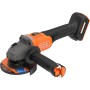 BLACK+DECKER Amoladora Inalámbrica sin Escobillas 18 V, 115 cm, Sin cargador ni batería, BCG6L8N-XJ