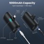 Feob Mini Power Bank, 5000mAh USB C Cargador Portátil 15W PD Carga Rapida Batería Externa Compacto Powerbank con Pantalla LCD