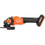 BLACK+DECKER Amoladora Inalámbrica sin Escobillas 18 V, 115 cm, Sin cargador ni batería, BCG6L8N-XJ