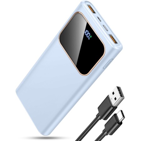 Power Bank, Bateria Externa Carga Rapida 10000mAh Energía de respaldo 22.5W Bateria Portatil con Entrada y Salida USB C de Alta