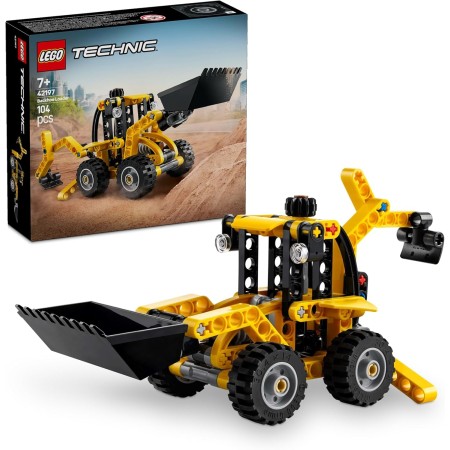 LEGO Technic Pala Mixta, Retroexcavadora de Juguete, Vehículo y Maquinaria de Construcción, Excavadora de Obra, Regalo de