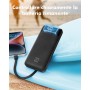 Charmast Power Bank 20000mAh Bateria Portatil USB con Cables Bateria Externa USB C Carga rapida PD 20W Powerbank con Pantalla