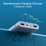 Power Bank, Bateria Externa Carga Rapida 10000mAh Energía de respaldo 22.5W Bateria Portatil con Entrada y Salida USB C de Alta