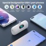 Feob Mini Power Bank, 5000mAh USB C Cargador Portátil 15W PD Carga Rapida Batería Externa Compacto Powerbank con Pantalla LCD