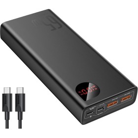 Baseus Power Bank, 65W Power Bank 20000mAh, Laptop Powerbank PD QC 3+, Baterías Externas de Teléfono USB-C Entrada y Salida,