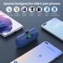 Feob Mini Power Bank, 5000mAh USB C Cargador Portátil 15W PD Carga Rapida Batería Externa Compacto Powerbank con Pantalla LCD