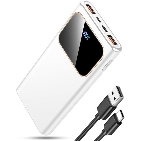 Power Bank, Bateria Externa Carga Rapida 10000mAh Energía de respaldo 22.5W Bateria Portatil con Entrada y Salida USB C de Alta