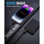 EUARY Powerbank 5000mAh, batería Externa pequeña y Ligera, Mini batería Externa portátil, batería Externa para teléfono móvil