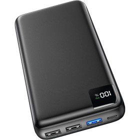 SOARAISE Bateria Externa 27000mAh 22,5W Carga Rapida PD QC3.0 Power Bank con 4 Salidas USB y Pantalla LED Cargador Portatil USB