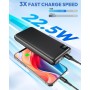 SOARAISE Bateria Externa 27000mAh 22,5W Carga Rapida PD QC3.0 Power Bank con 4 Salidas USB y Pantalla LED Cargador Portatil USB