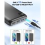 SOARAISE Bateria Externa 27000mAh 22,5W Carga Rapida PD QC3.0 Power Bank con 4 Salidas USB y Pantalla LED Cargador Portatil USB