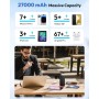 SOARAISE Bateria Externa 27000mAh 22,5W Carga Rapida PD QC3.0 Power Bank con 4 Salidas USB y Pantalla LED Cargador Portatil USB