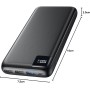 SOARAISE Bateria Externa 27000mAh 22,5W Carga Rapida PD QC3.0 Power Bank con 4 Salidas USB y Pantalla LED Cargador Portatil USB