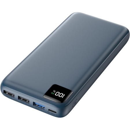 SOARAISE Bateria Externa 27000mAh 22,5W Carga Rapida PD QC3.0 Power Bank con 4 Salidas USB y Pantalla LED Cargador Portatil USB